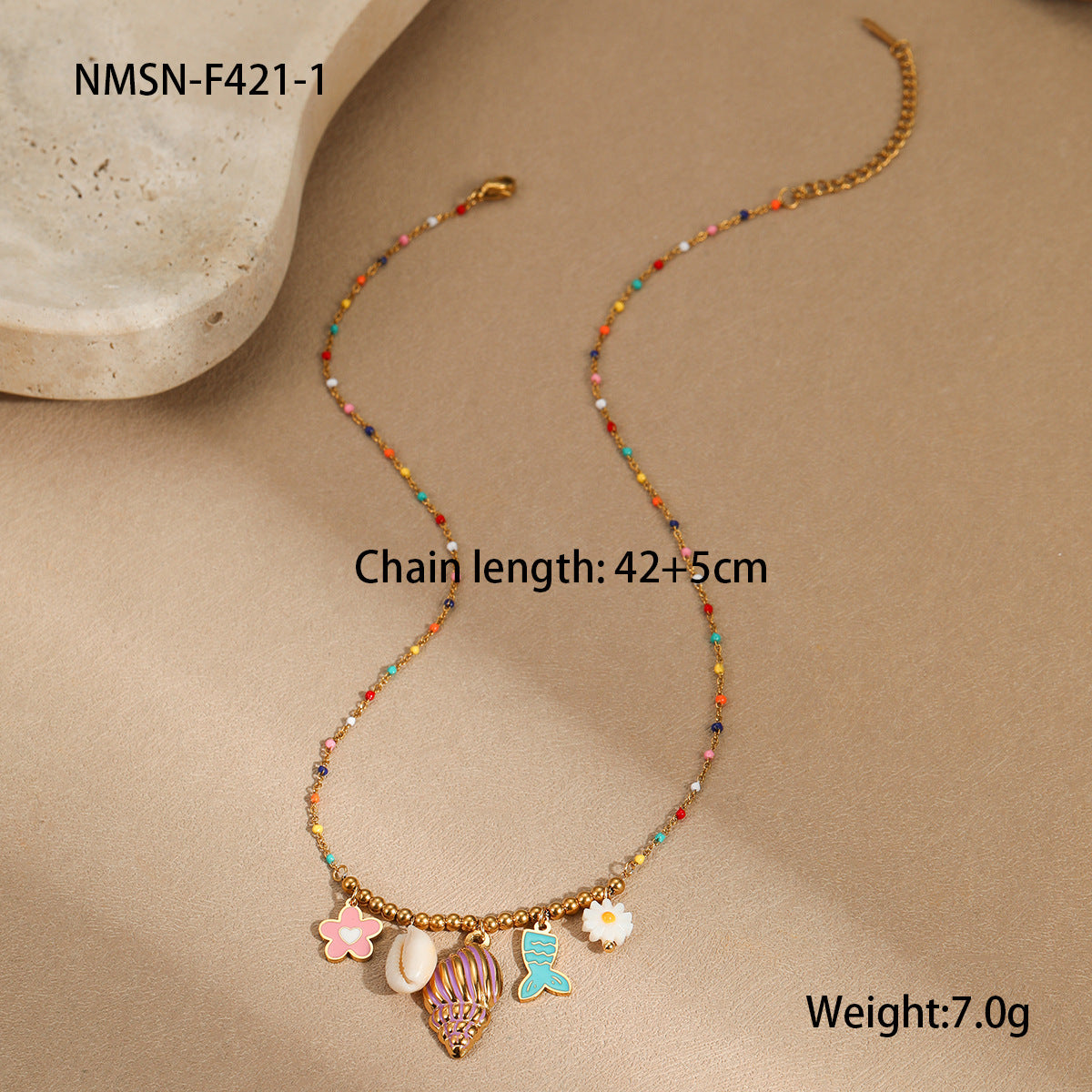 Holiday Style Ceramic Pendant Bracelet Necklace